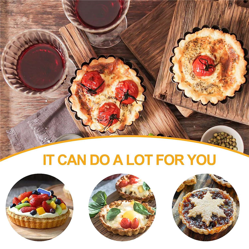 Tart Pan Loose - F-T Tart Pan Non-Stick Removable Loose