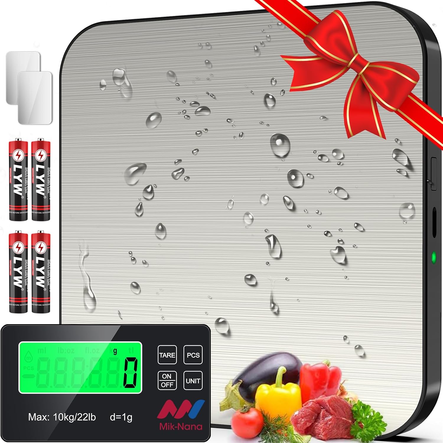 Kitchen And Baking - 22lb Digital Kitchen Scale with 7