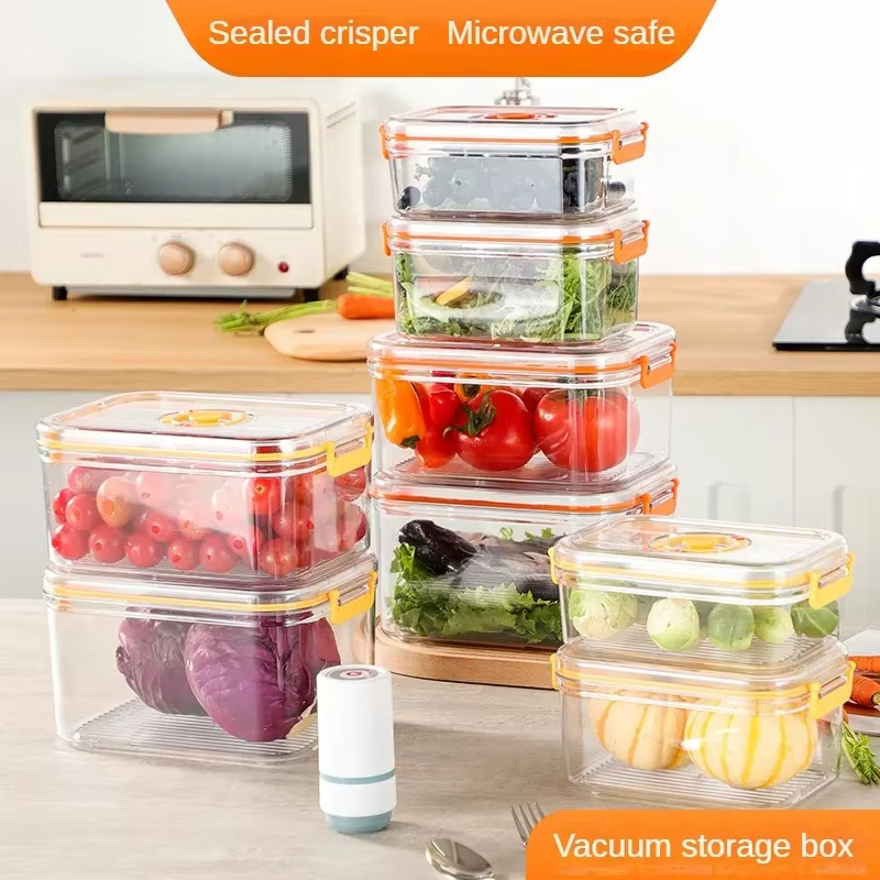 Kitchen Zo - Vacuum Fresh-keeping Box Refrigerator Sealed Canister