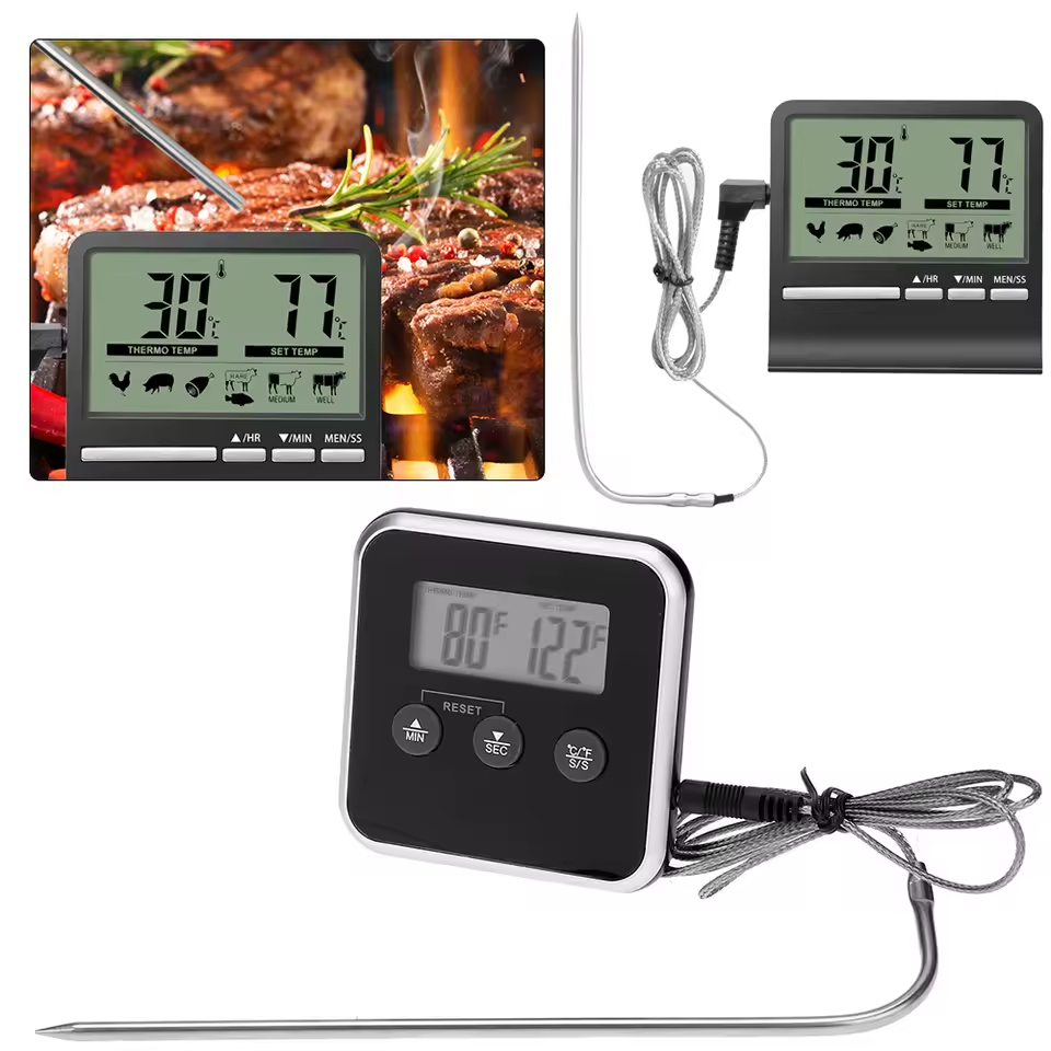 Kitchen Quiz - Electronic LCD Digital Food Thermometer Probe