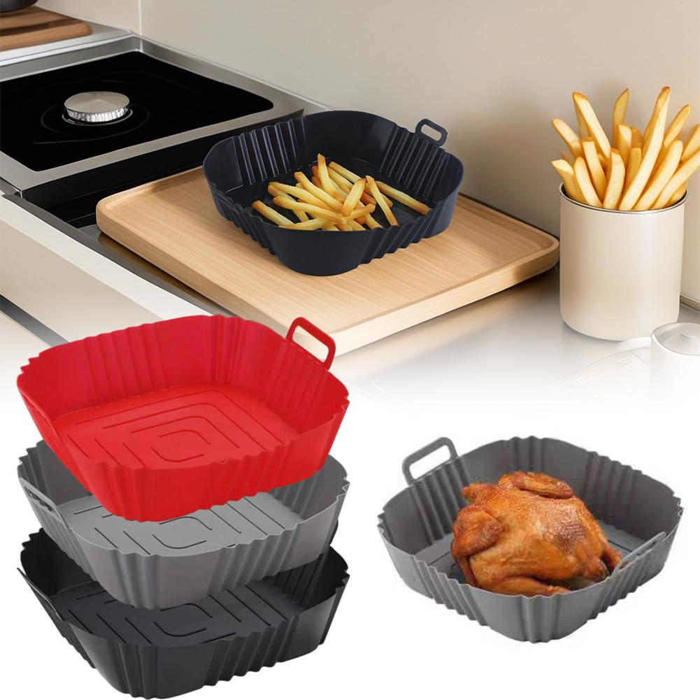 Kitchen And Baking Equipment - Reusable Airfryer Pan Liner Accessories Silicone
