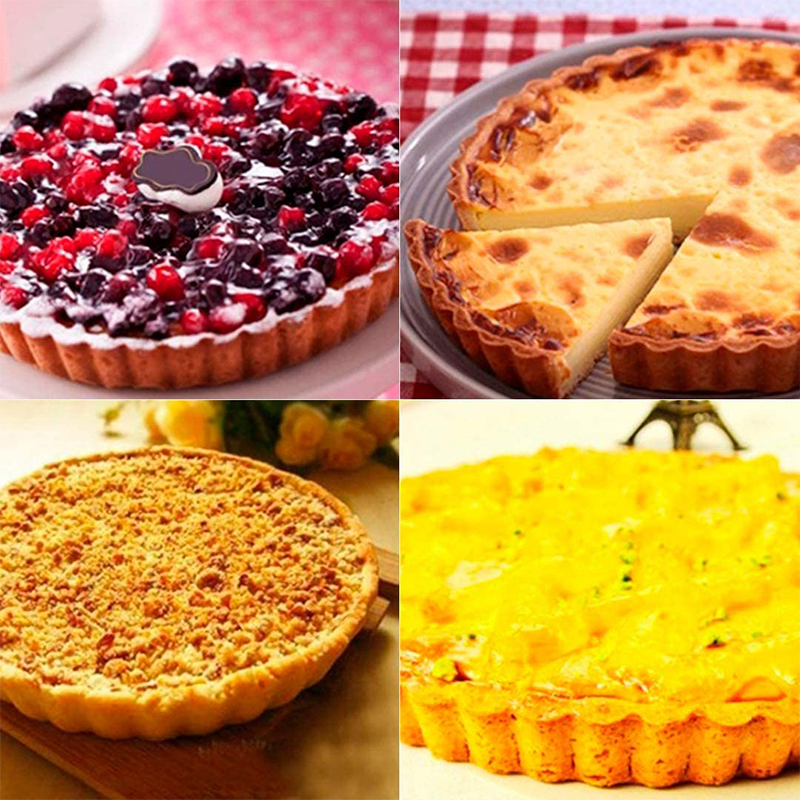 20-30cm Non-Stick Tart Quiche  - Tart Pan Loose 评论和价格