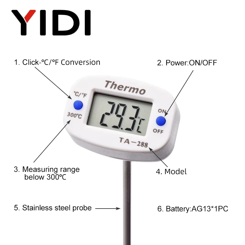 LCD Digital TA288 Food BBQ Pro - Kitchen Quiz 评论和价格