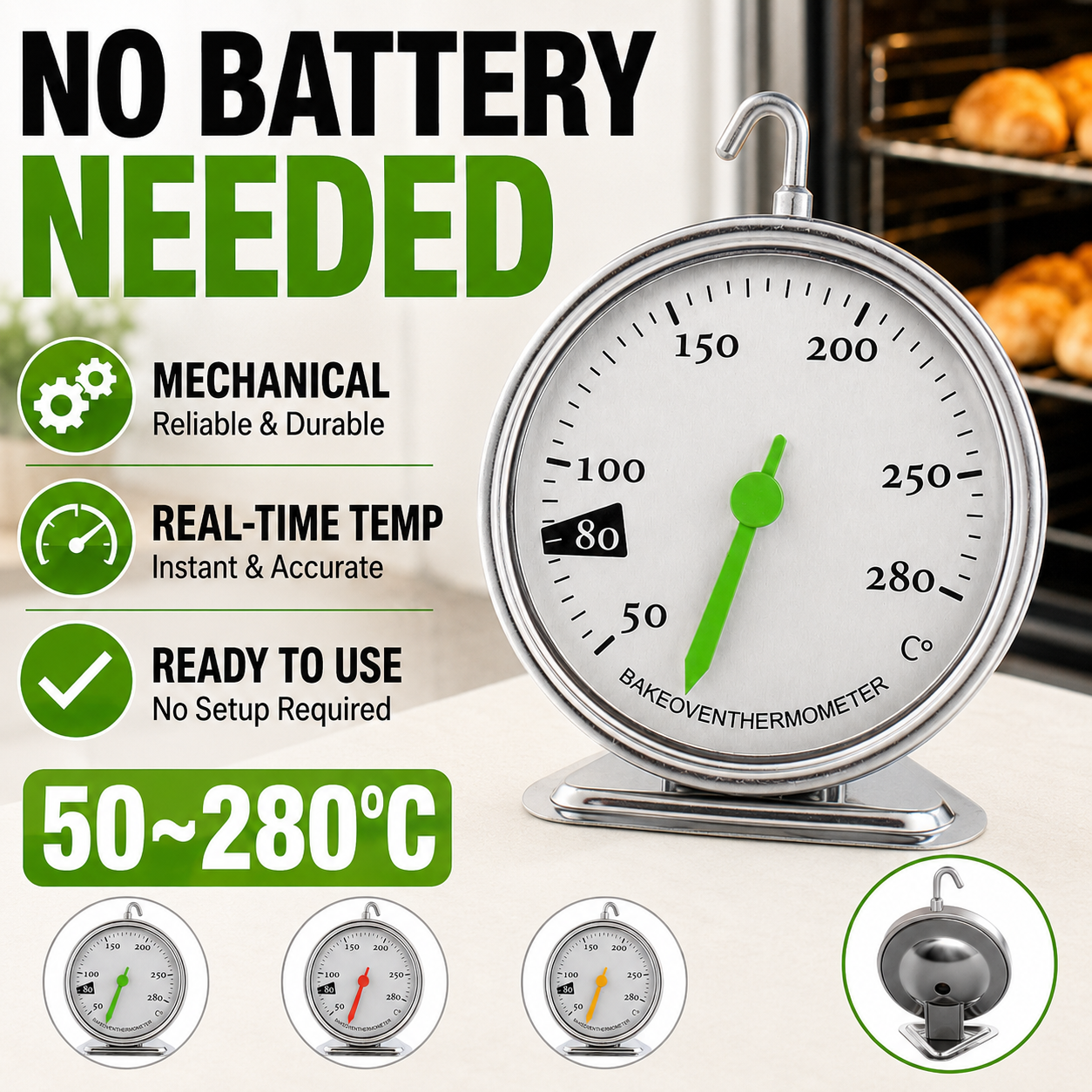 Analog Oven Thermometer 50-280 - Oven Thermometer Analog 评论和价格