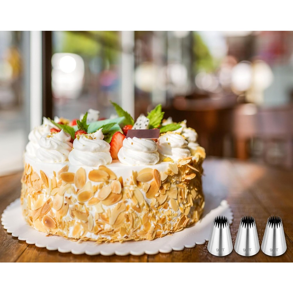 3Pcs Piping Bags and Tips Set, - Kitchen And Baking Equipment 评论和价格