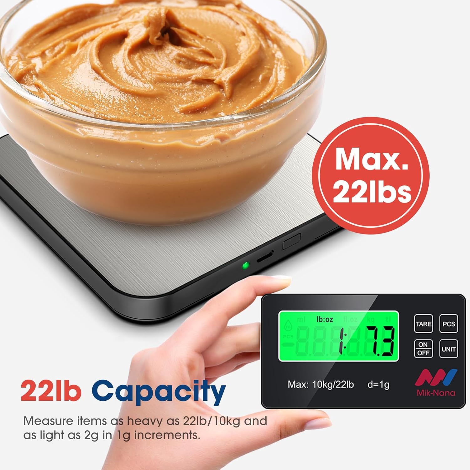 22lb Digital Kitchen Scale wit - Kitchen And Baking 评论和价格
