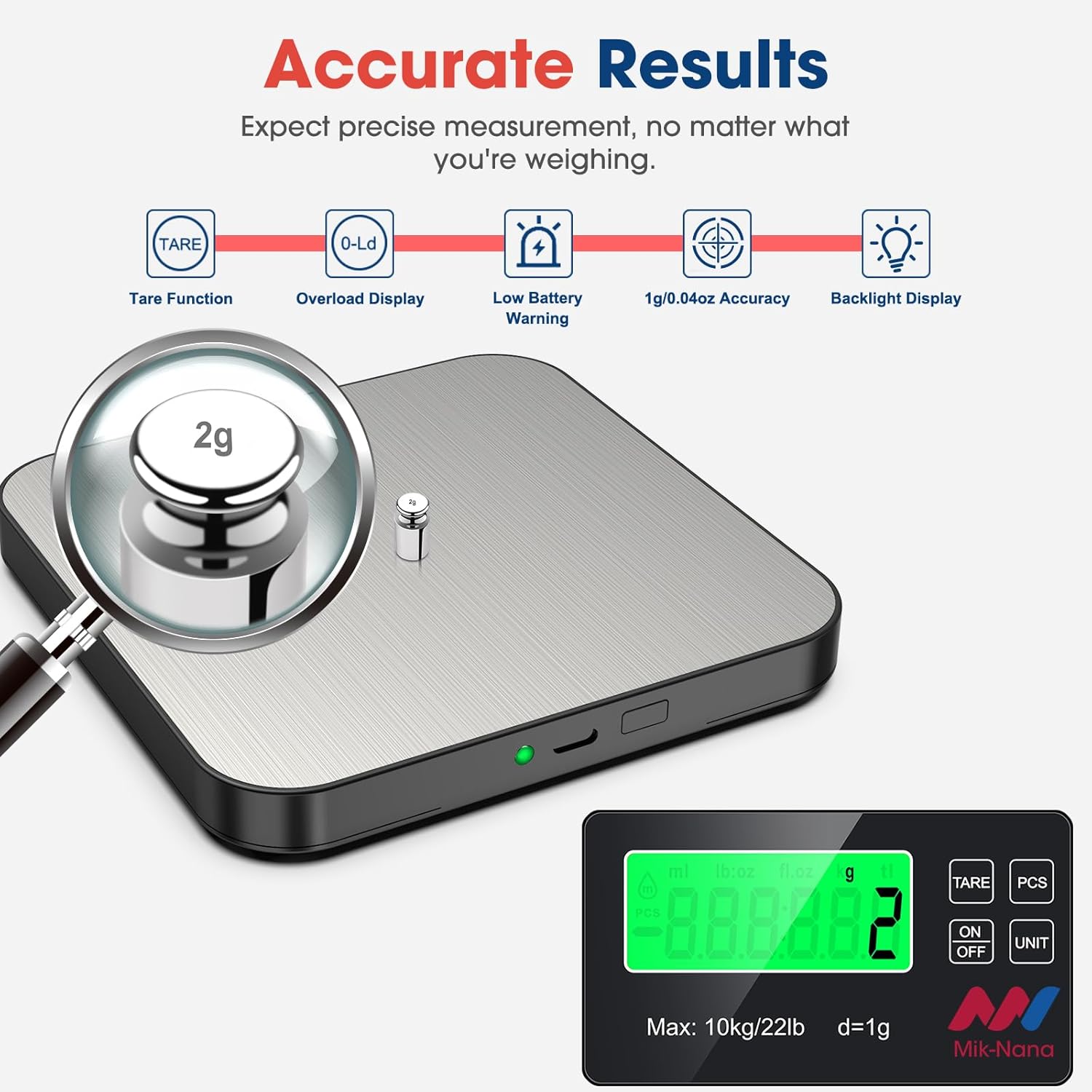 22lb Digital Kitchen Scale wit - Kitchen And Baking 评论和价格