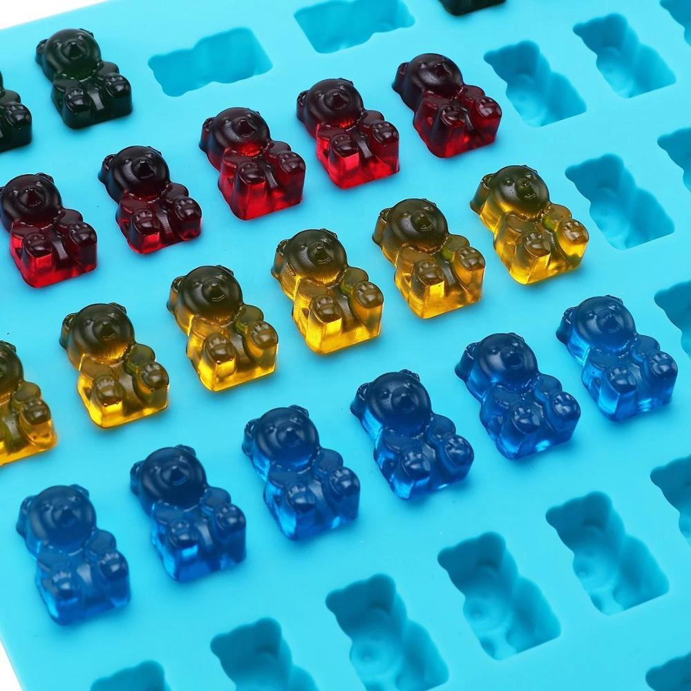50Grids Gummy Bear Mold Silico - Kitchen Appliances For Baking 评论和价格
