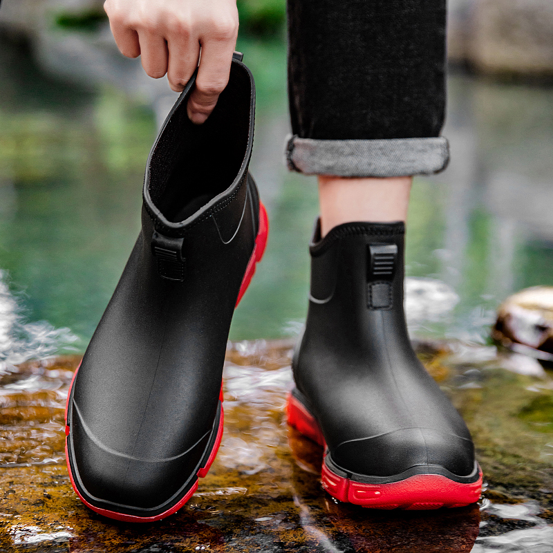 Fashion Men's Short Rain Boots - Kitchen Up 评论和价格