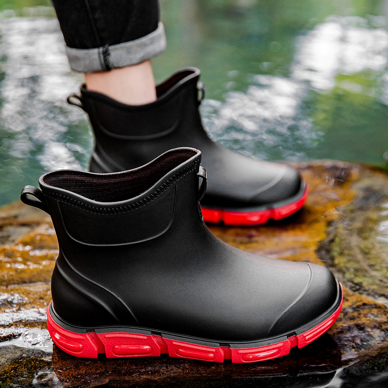 Fashion Men's Short Rain Boots - Kitchen Up 评论和价格