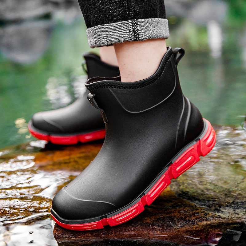 Fashion Men's Short Rain Boots - Kitchen Up 评论和价格