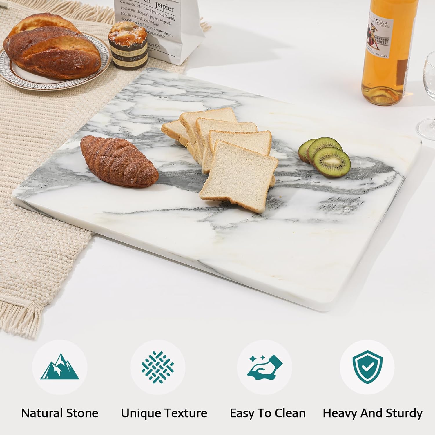 Marble Stone Cutting Board For - Kitchen And Baking 评论和价格
