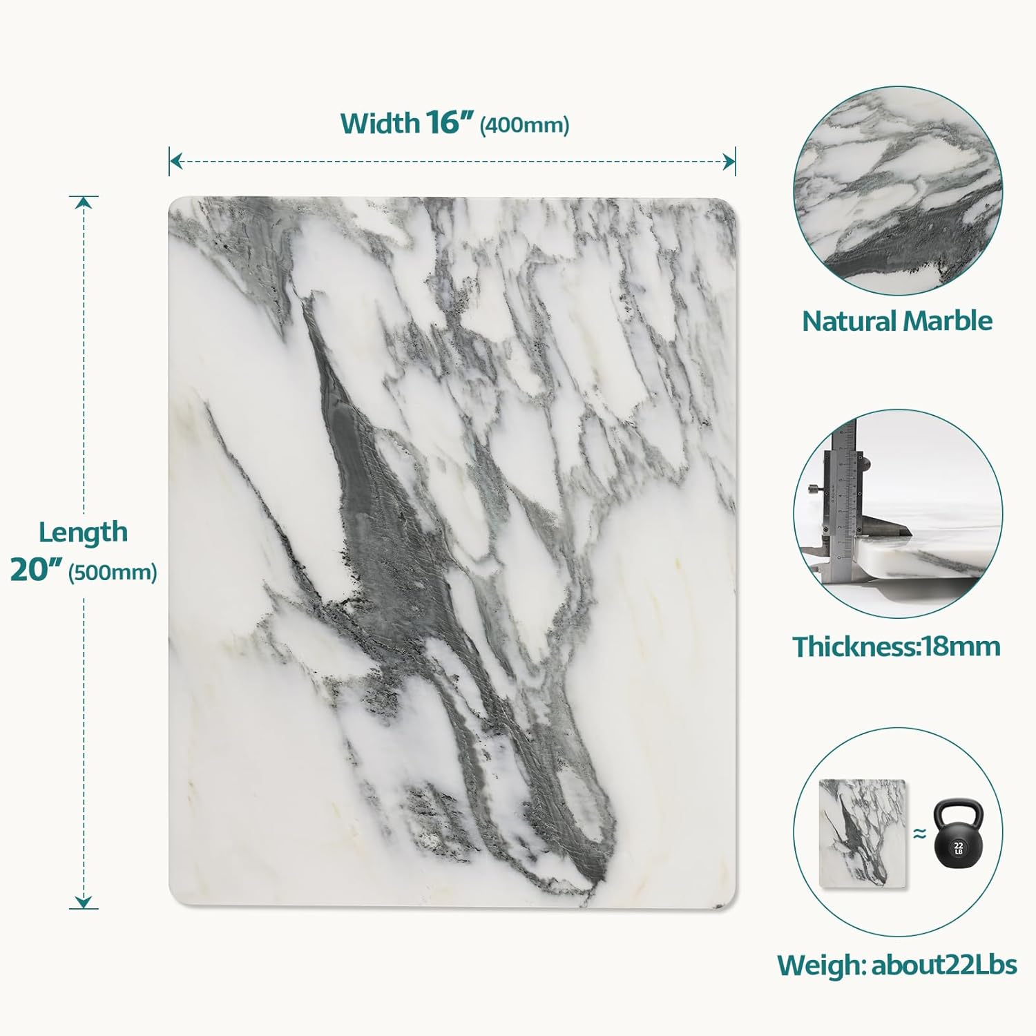 Marble Stone Cutting Board For - Kitchen And Baking 评论和价格
