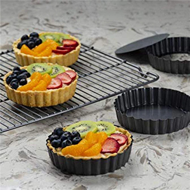 A008 18Pcs 4In/10Cm Mini Pie M - Tart Pan Loose 评论和价格