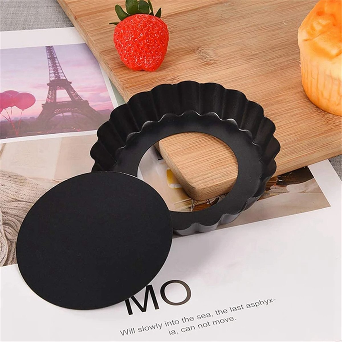 ABNH 4Pcs 4In/10cm Mini Pie Mu - Tart Pan Loose 评论和价格