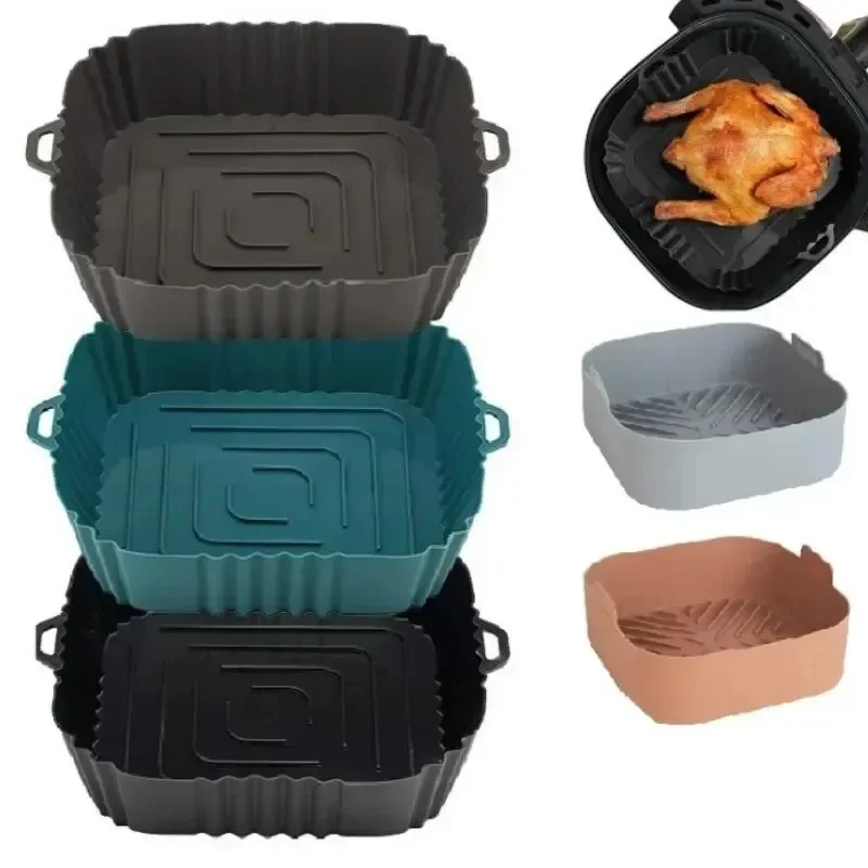 1PC Silicone Air Fryer Basket, - Kitchen And Baking Equipment 评论和价格
