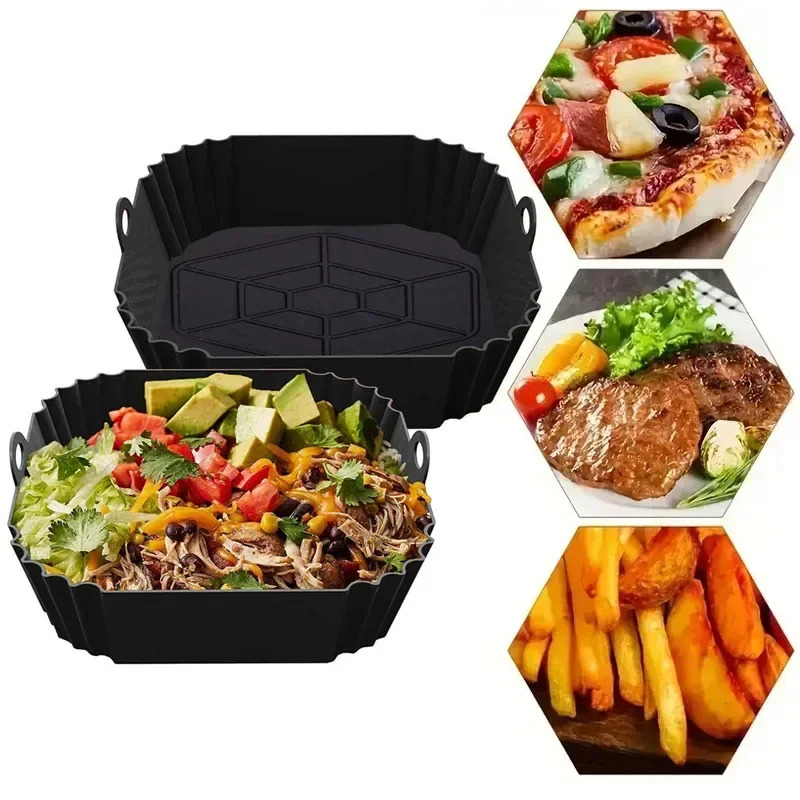 1PC Silicone Air Fryer Basket, - Kitchen And Baking Equipment 评论和价格