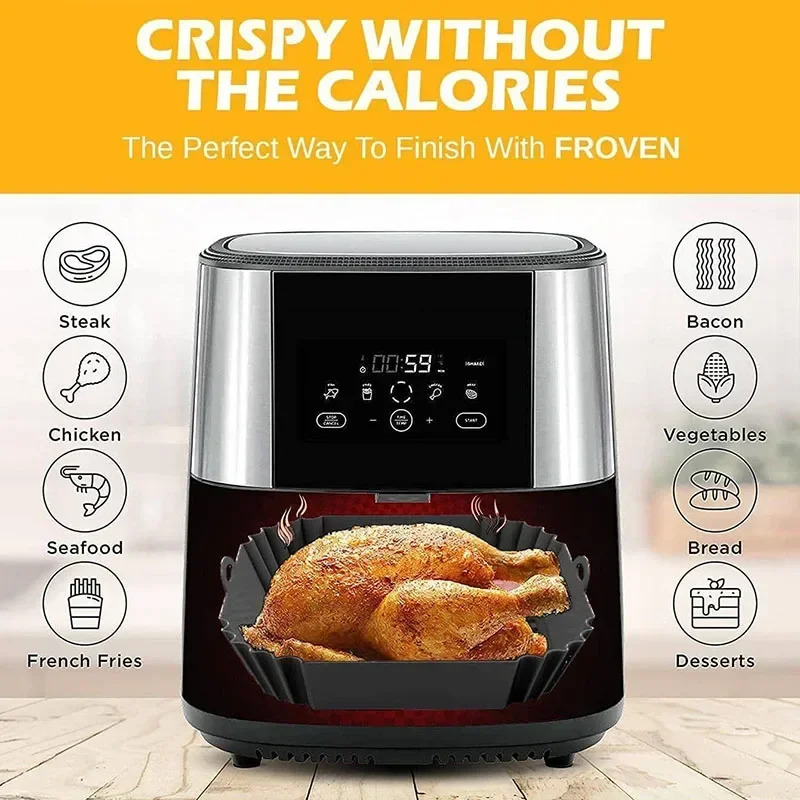 1PC Silicone Air Fryer Basket, - Kitchen And Baking Equipment 评论和价格