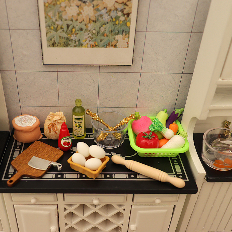 1/12 Dollhouse Miniature Kitch - Kitchen And Baking 评论和价格