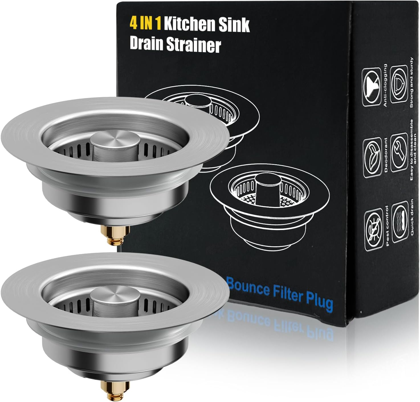 Kitchen Sink Drain Strainer, 4 - Kitchen Up 评论和价格