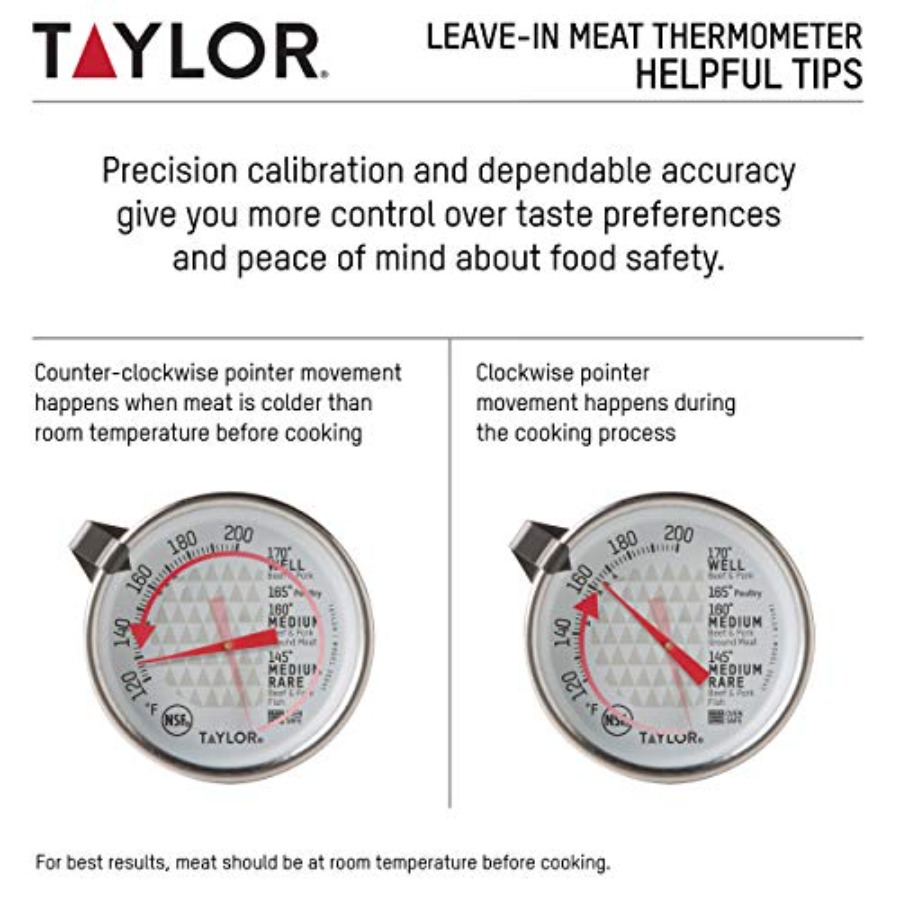 Leave-in Meat Oven Safe Analog - Oven Thermometer Analog 评论和价格