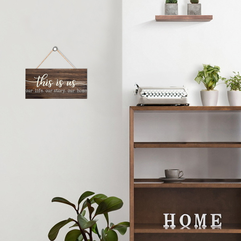 Rustic This is us Wall Hanging - Kitchen Queen 评论和价格