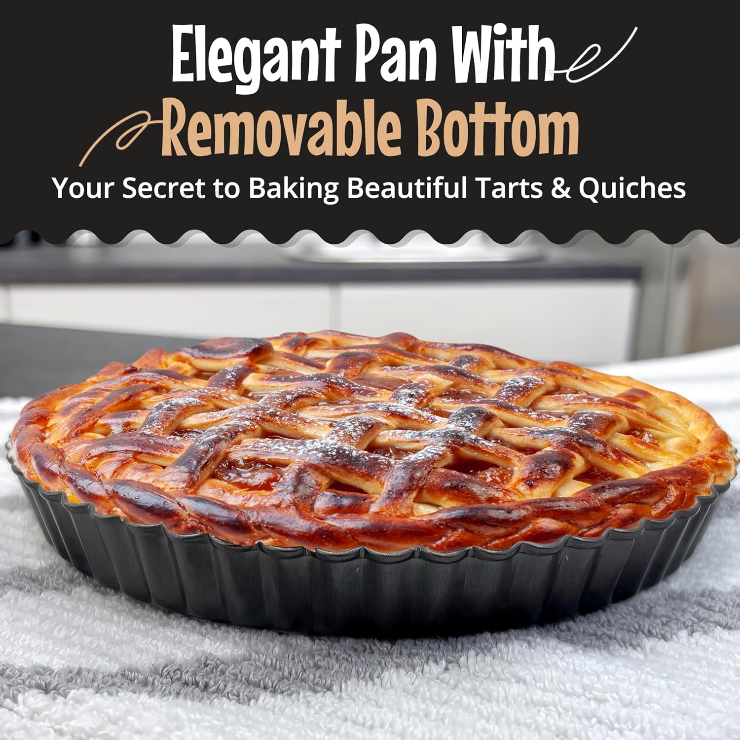9 Inch Non-stick Tart Quiche F - Tart Pan Loose 评论和价格