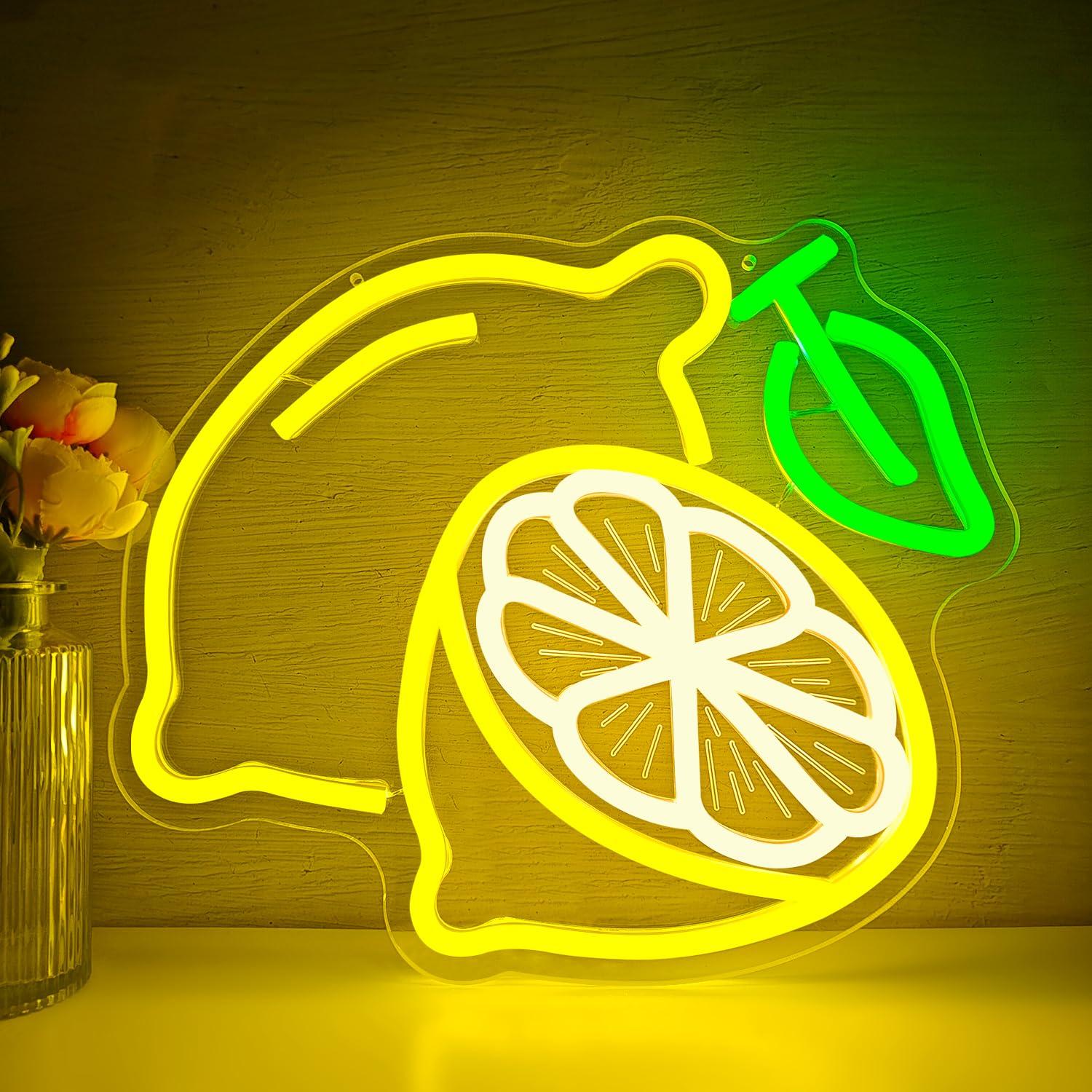 Lemon Neon Sign Dimmable LED L - Kitchen Up 评论和价格