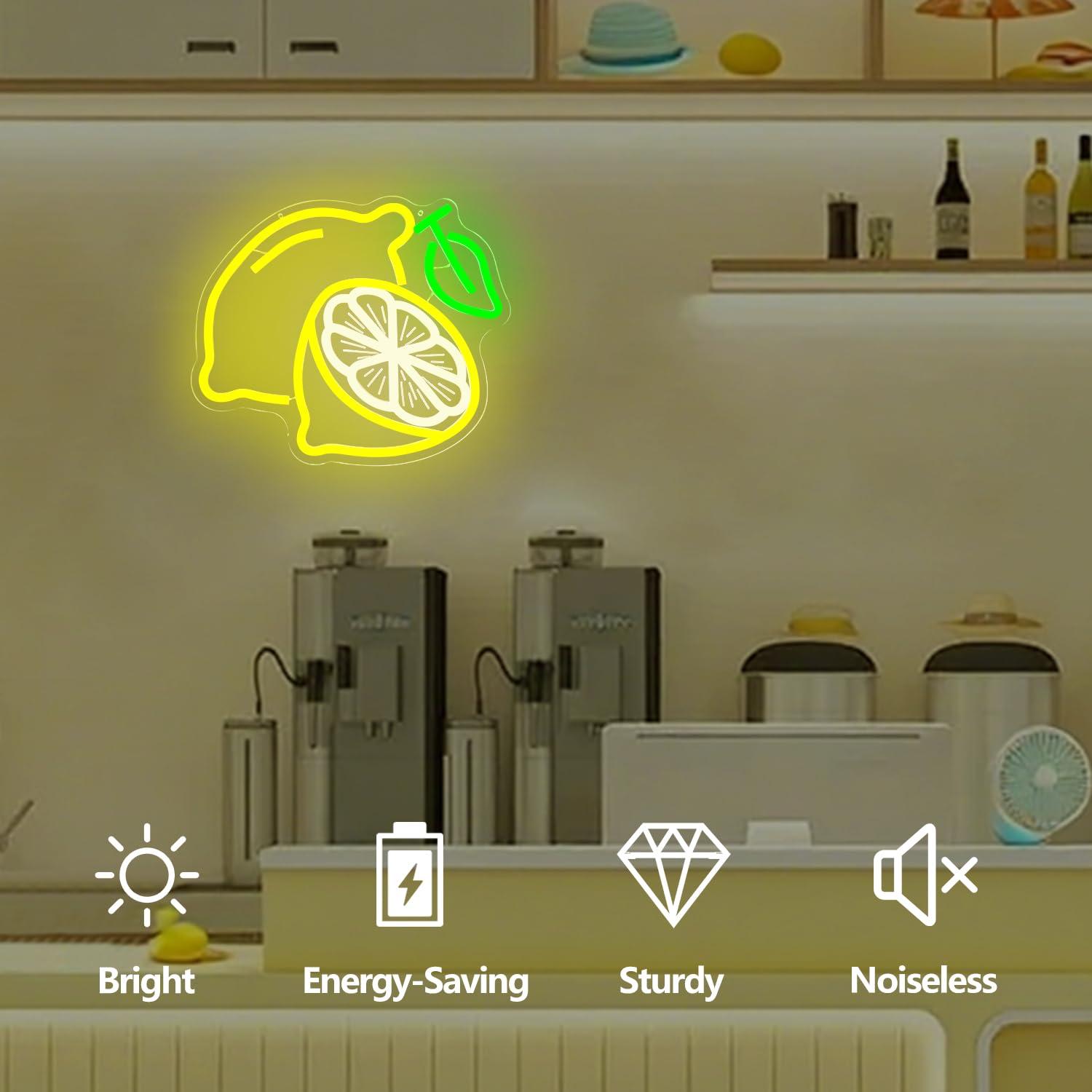 Lemon Neon Sign Dimmable LED L - Kitchen Up 评论和价格