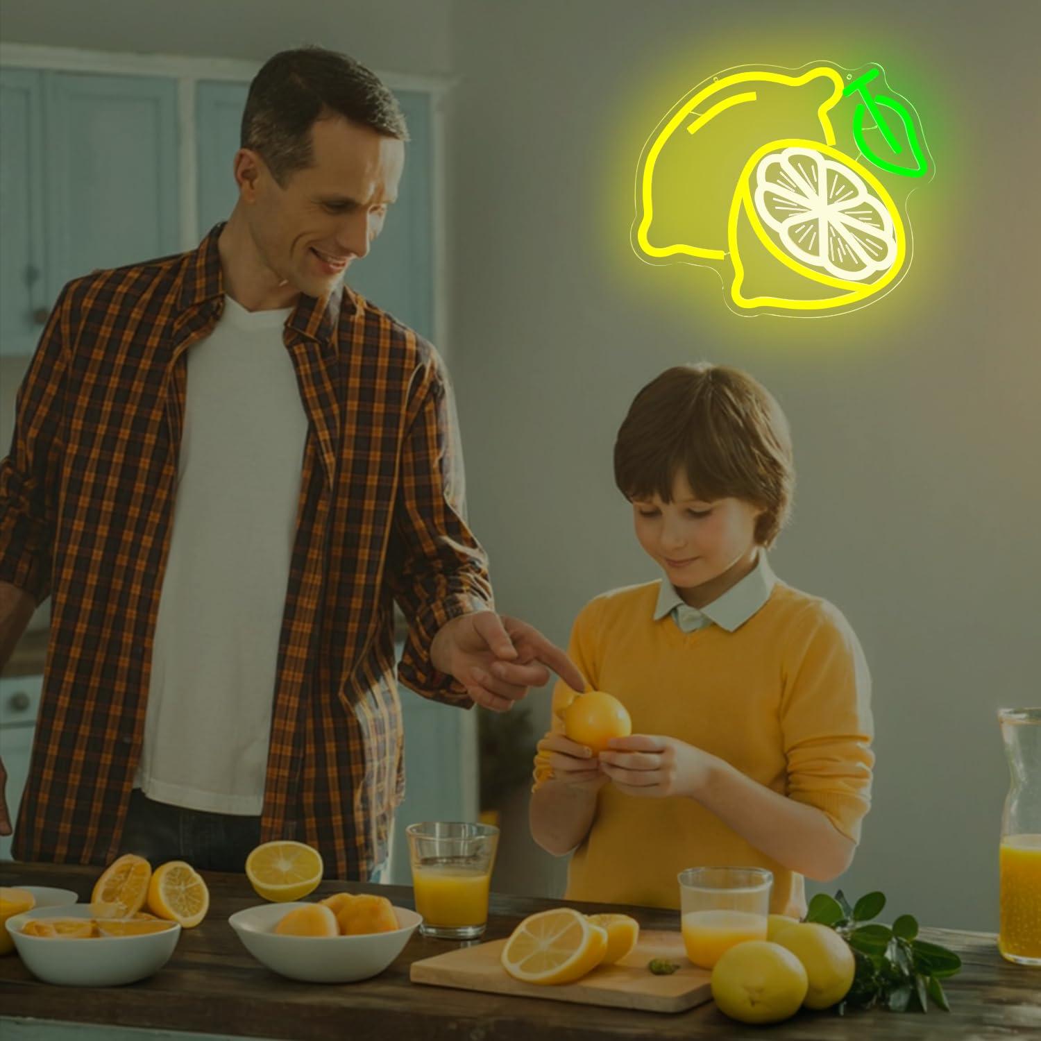 Lemon Neon Sign Dimmable LED L - Kitchen Up 评论和价格