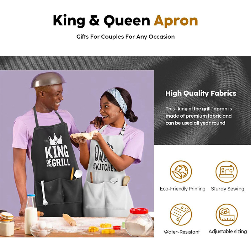 Polyester Neck Adjustable Apro - Kitchen Queen 评论和价格