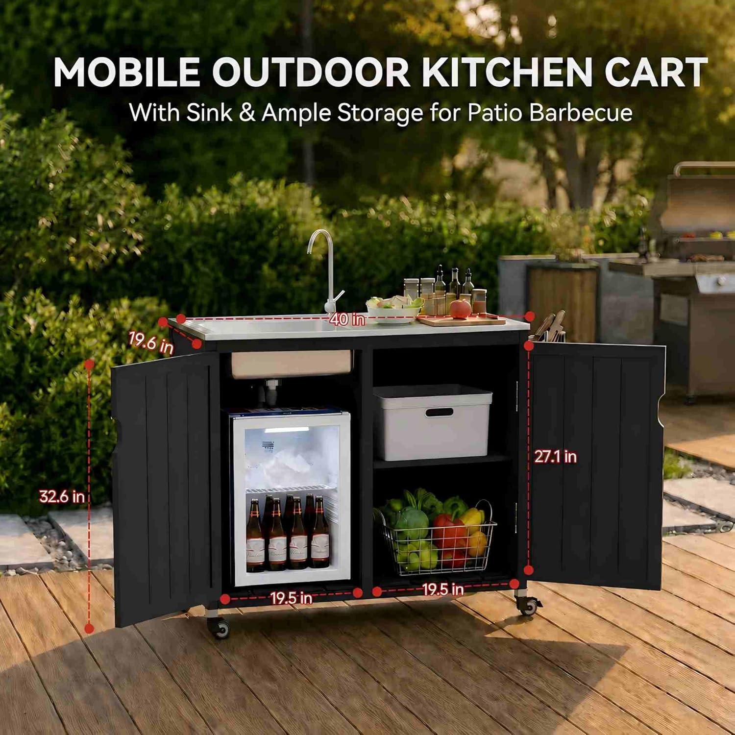 Outdoor Kitchen Island with 30 - Kitchen Queen 评论和价格