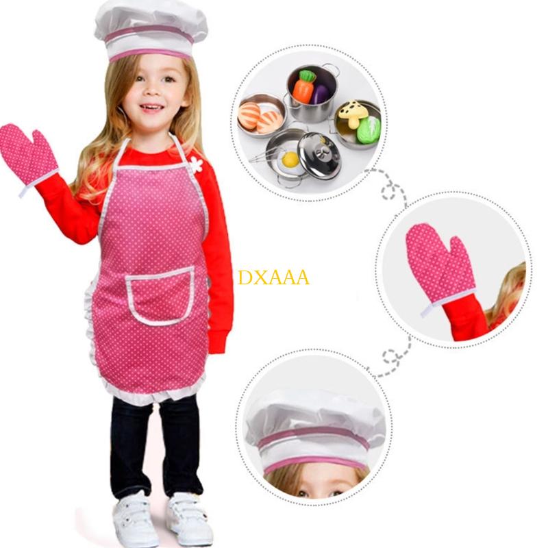 DXAA Child Cooking Apron Chef' - Kitchen For Baking 评论和价格