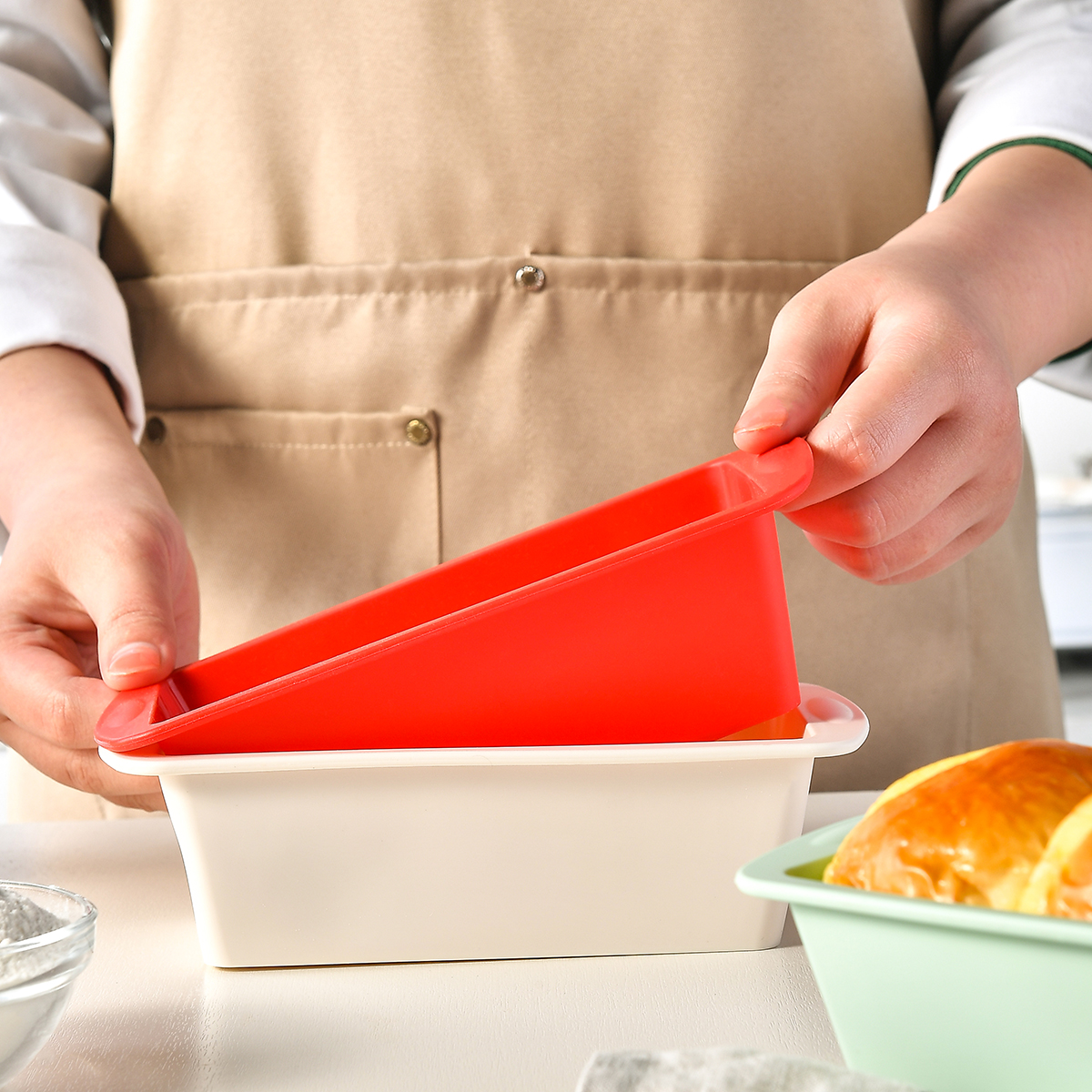 1/4Pcs Household Rectangular S - Kitchen Appliances For Baking 评论和价格