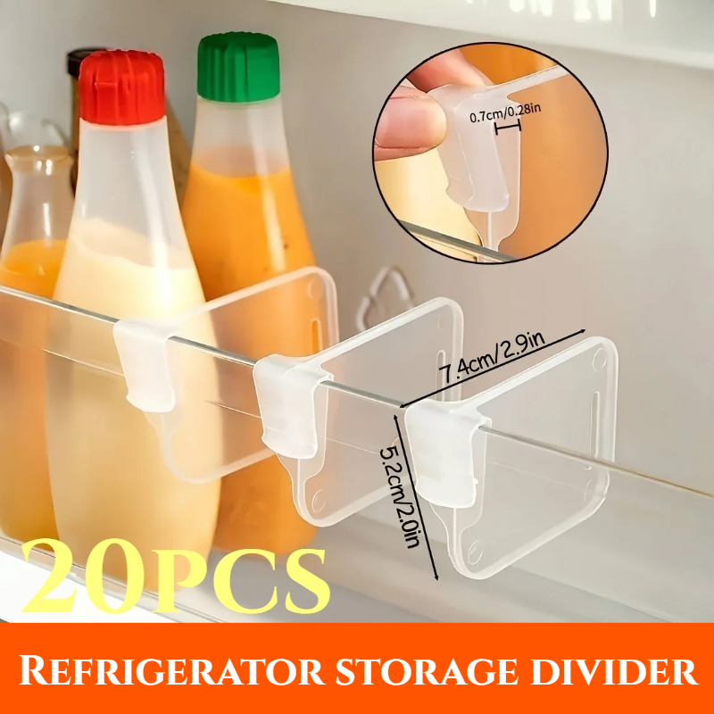 5-20PCS Sturdy Clear Refrigera - Kitchen Zo 评论和价格