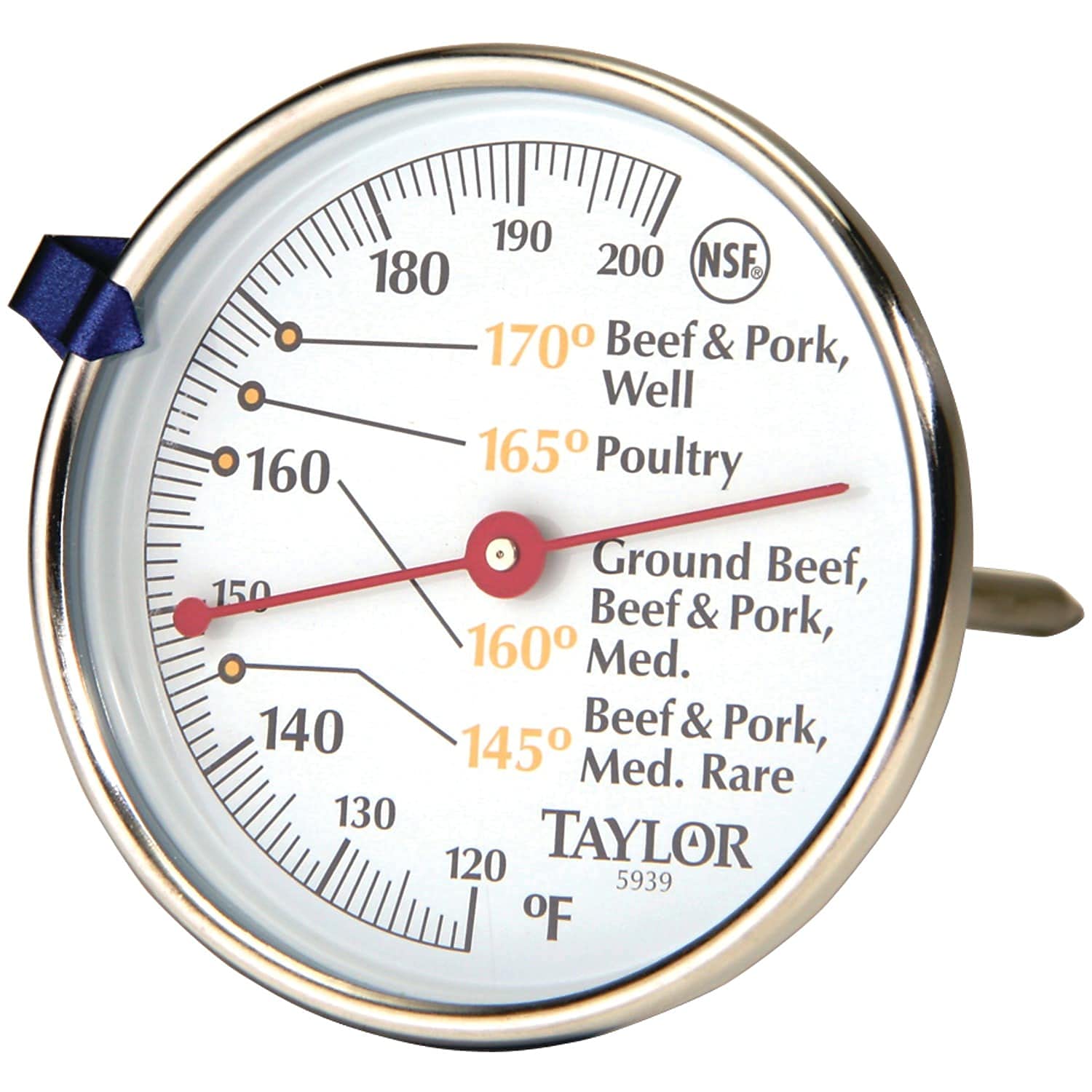 Compact Stainless Steel Meat T - Oven Thermometer Analog 评论和价格