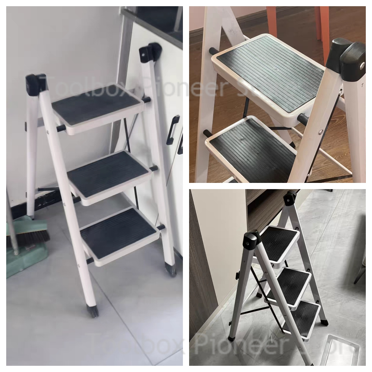 3-Step Foldable Ladder Chair W - Kitchen Queen 评论和价格